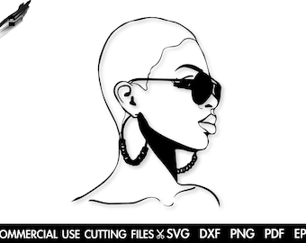 Afro Woman SVG: Black Queen Cut File (Digital Download)