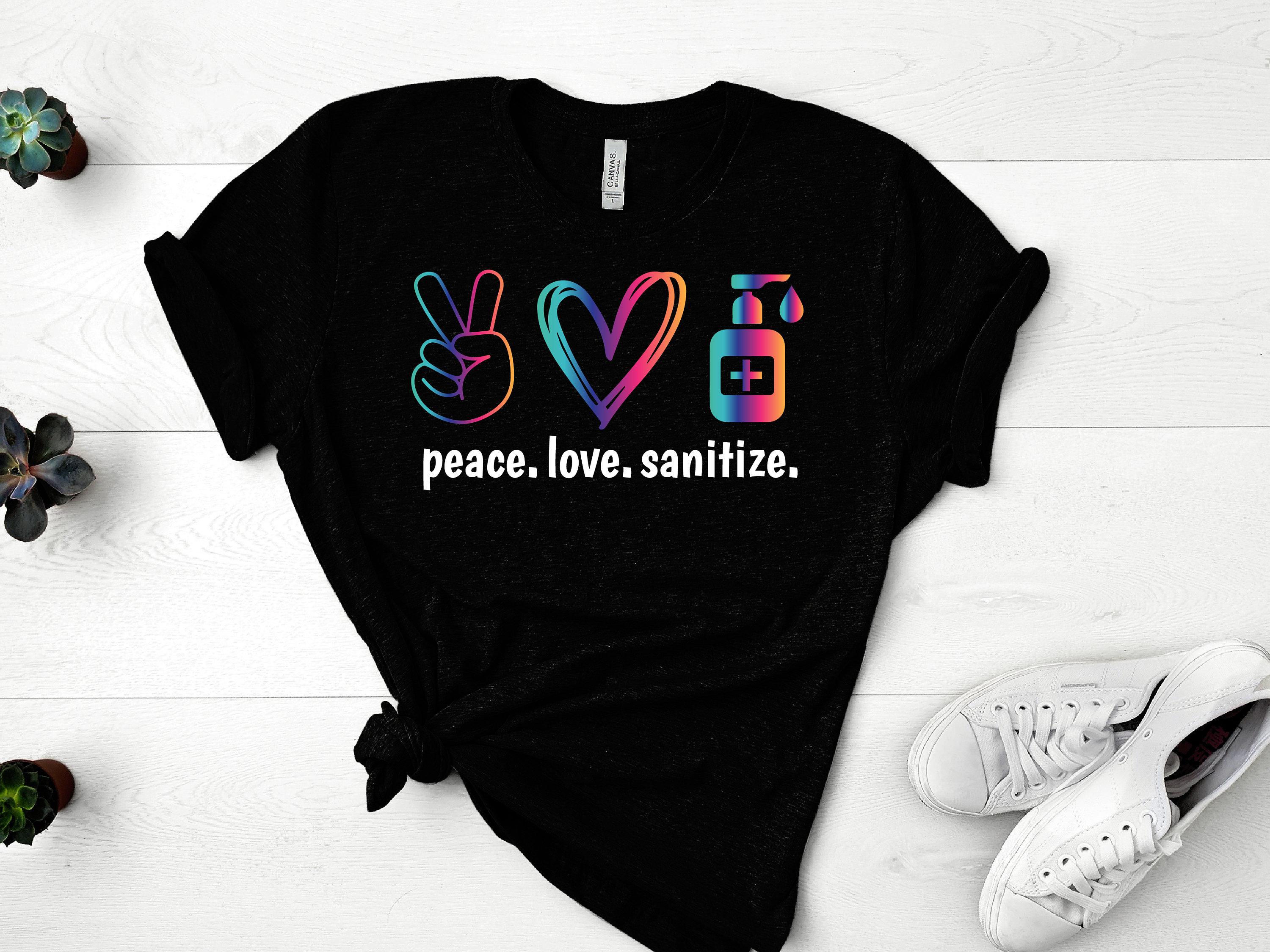 Download Peace Love Sanitize SVG Social Distancing Svg Stay Safe ...