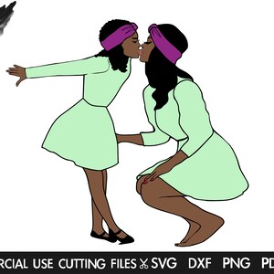 Afro Mommy And Daughter SVG, Mommy And Me Svg, Afro Svg, Woman Svg, Girl Svg, Afro Shirt Svg Cut File Silhouette, Cricut