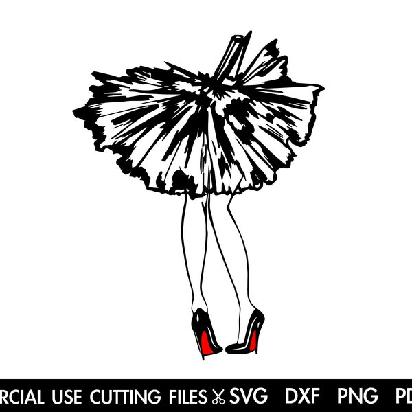 Tutu Skirt SVG, Melanin Svg, Afro Svg, Black Woman Svg, Dope Svg, Afro Queen Svg, Black Girl Magic Svg Silhouette Cricut