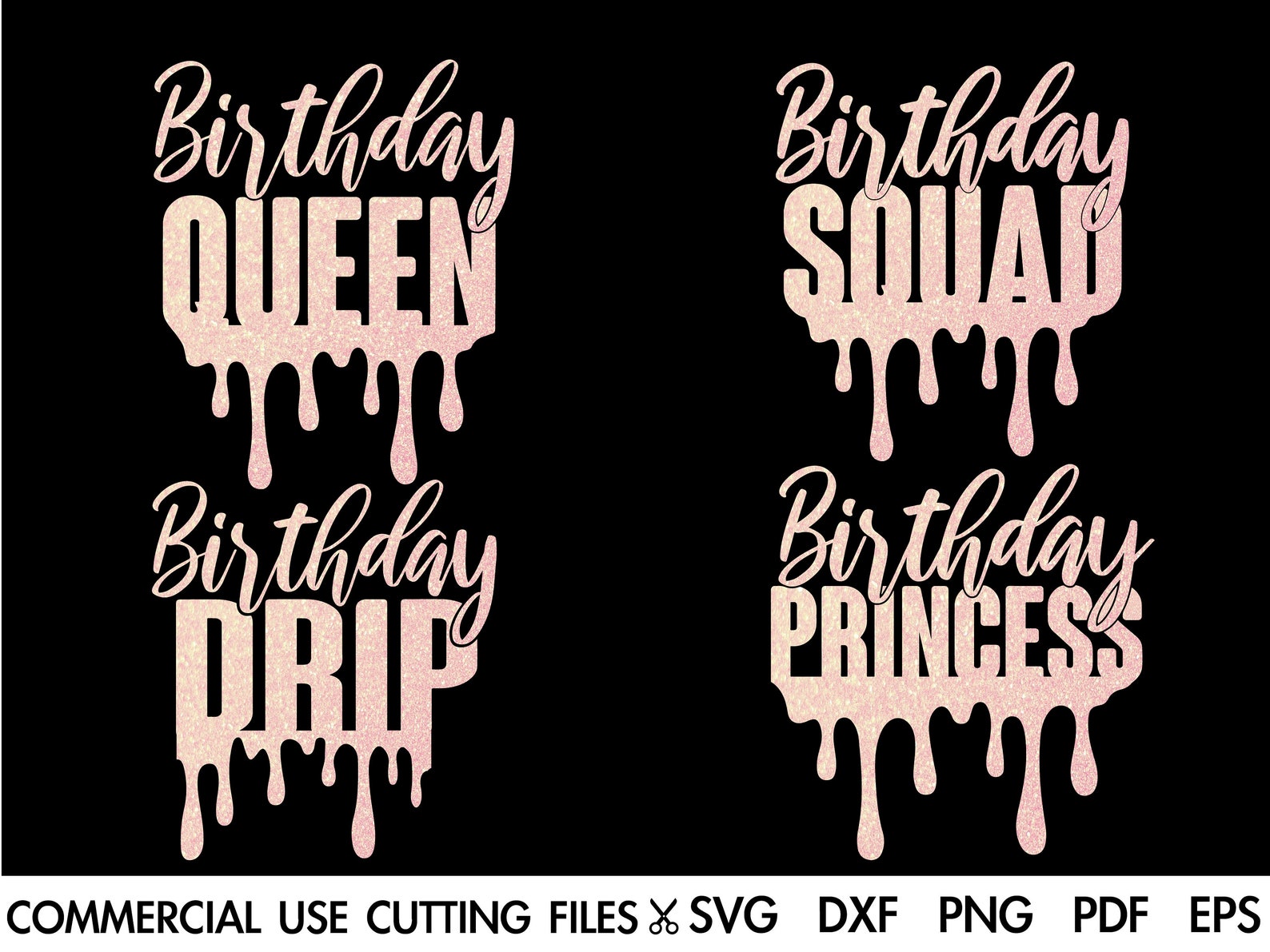 День рождения Drip SVG, День рождения королевы Svg, День рожден...