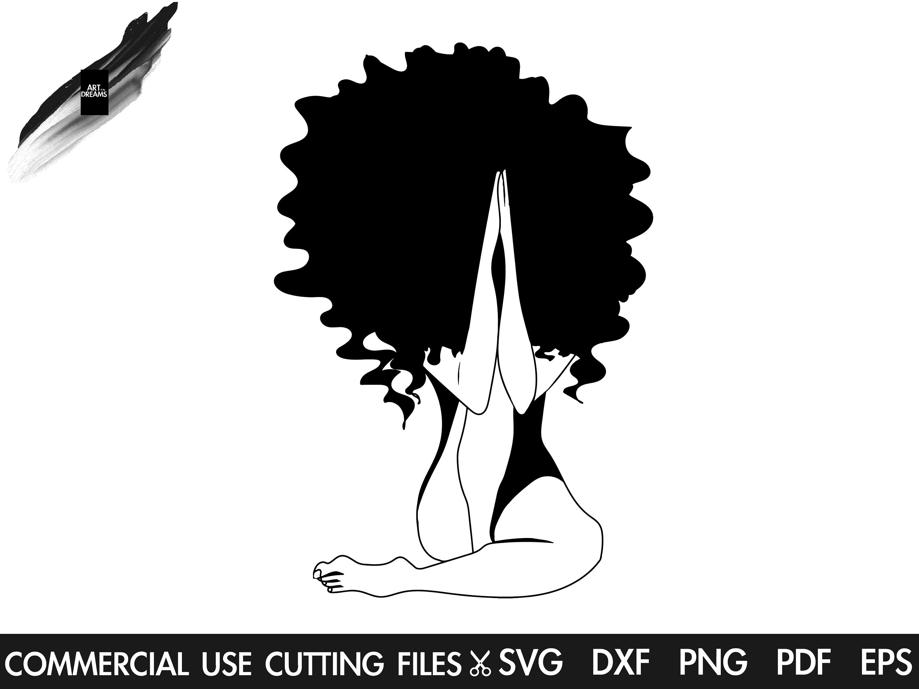 Girl svg black afro Afro Black