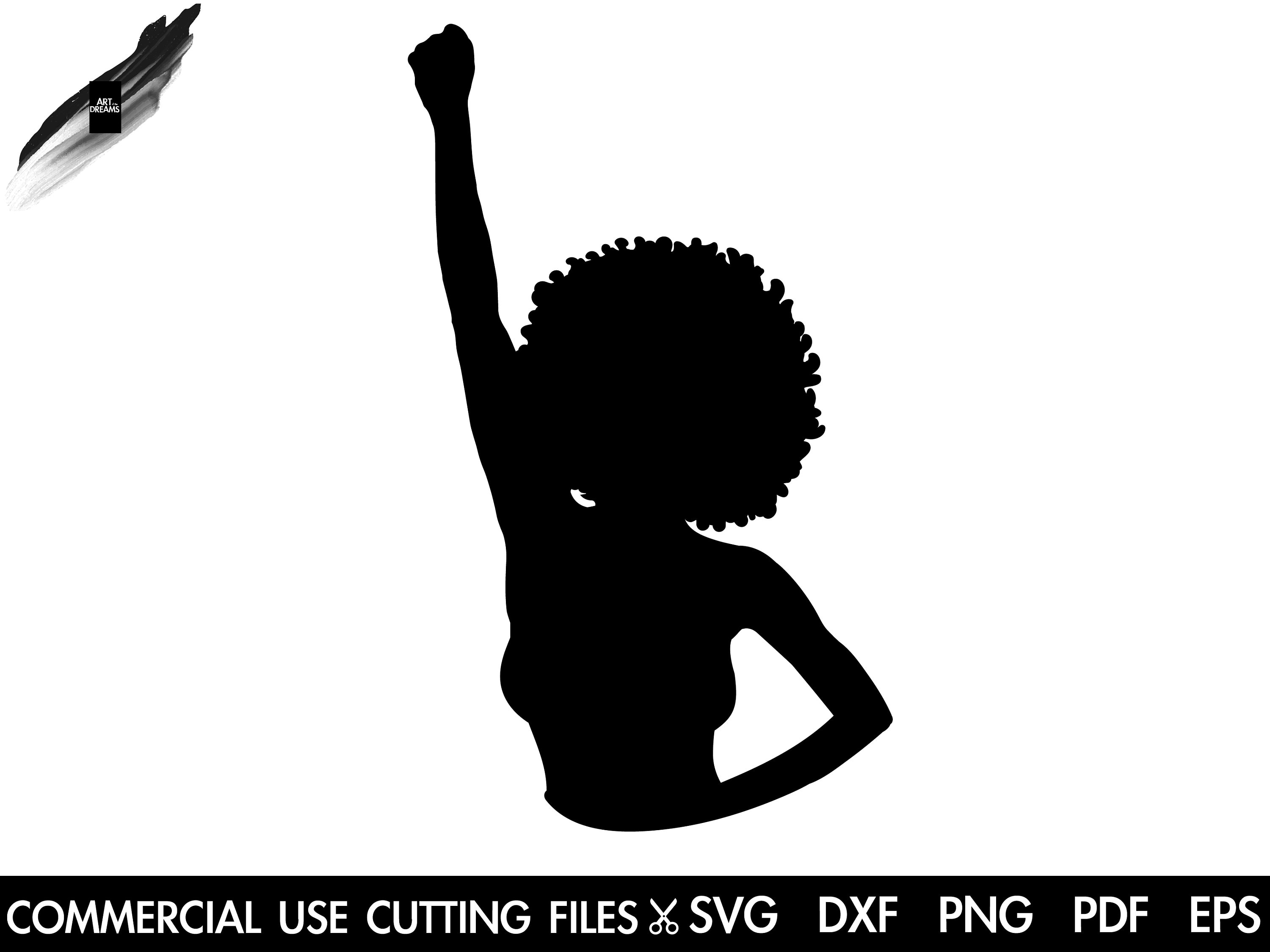 Afro Black Power Fist Svg Afro Svg Black Woman Svg Freedom Svg