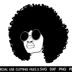 Black Girl SVG, Black Woman SVG, Black History Month SVG, Woman Svg, Afro Woman Svg, Cut File Silhouette, Cricut Svg/Dxf/Png/Pdf