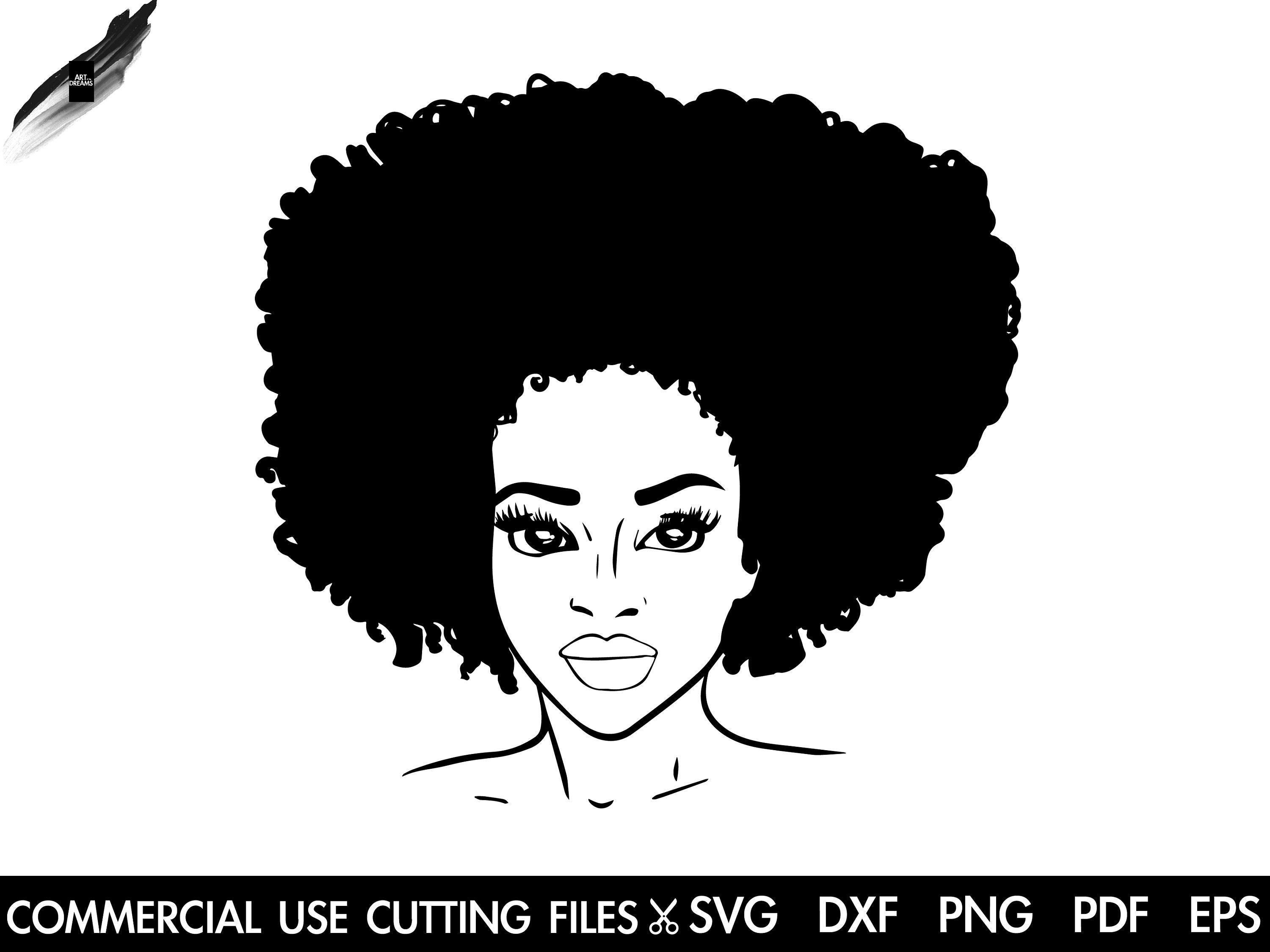 Download Black Woman Face Svg Afro Svg Black History Month Svg Black Lives Matter Svg Afro Woman Svg Black Queen Svg Cut File Silhouette Cricut