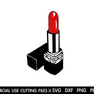 Lipstick Svg, Makeup Svg, Glam Svg, Red Lipstick Svg, Lipgloss, Lips Svg, Makeup Artist Svg, Lipstick Clipart Svg Silhouette Cricut Cut File