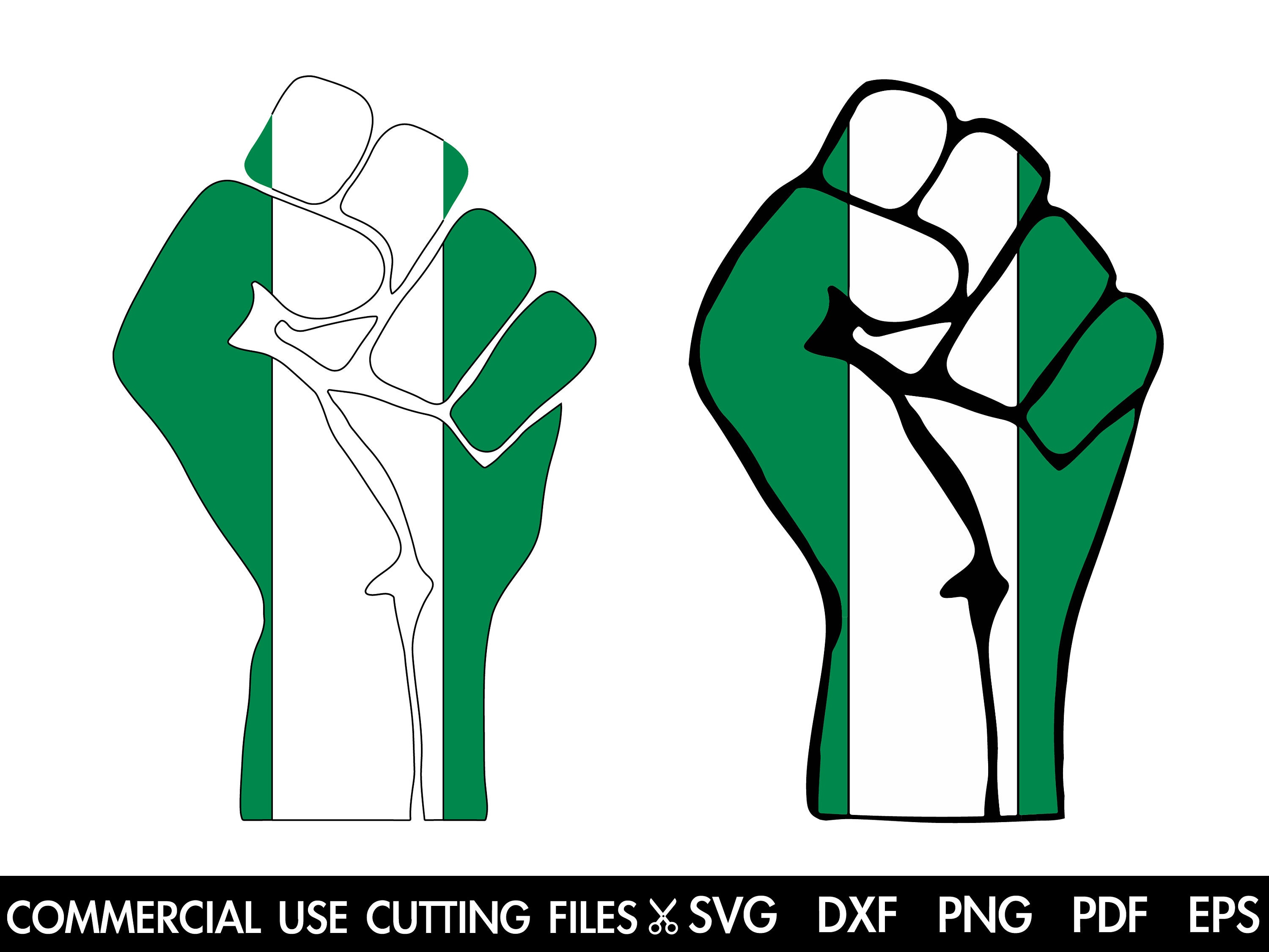 Download End Sars Fist Svg Nigeria Flag Fist Svg Endsars Svg Stand With Nigeria Svg Cut File Silhouette Cricut Svg Dxf Png Pdf Eps