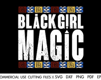 Black Girl Magic SVG: file di taglio Afro Melanin (download digitale)