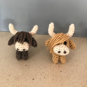 Miniature Highland Cow Hairy Coo Amigurumi pdf crochet pattern image 3