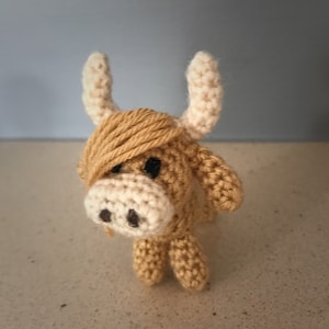 Miniature Highland Cow Hairy Coo Amigurumi pdf crochet pattern image 8