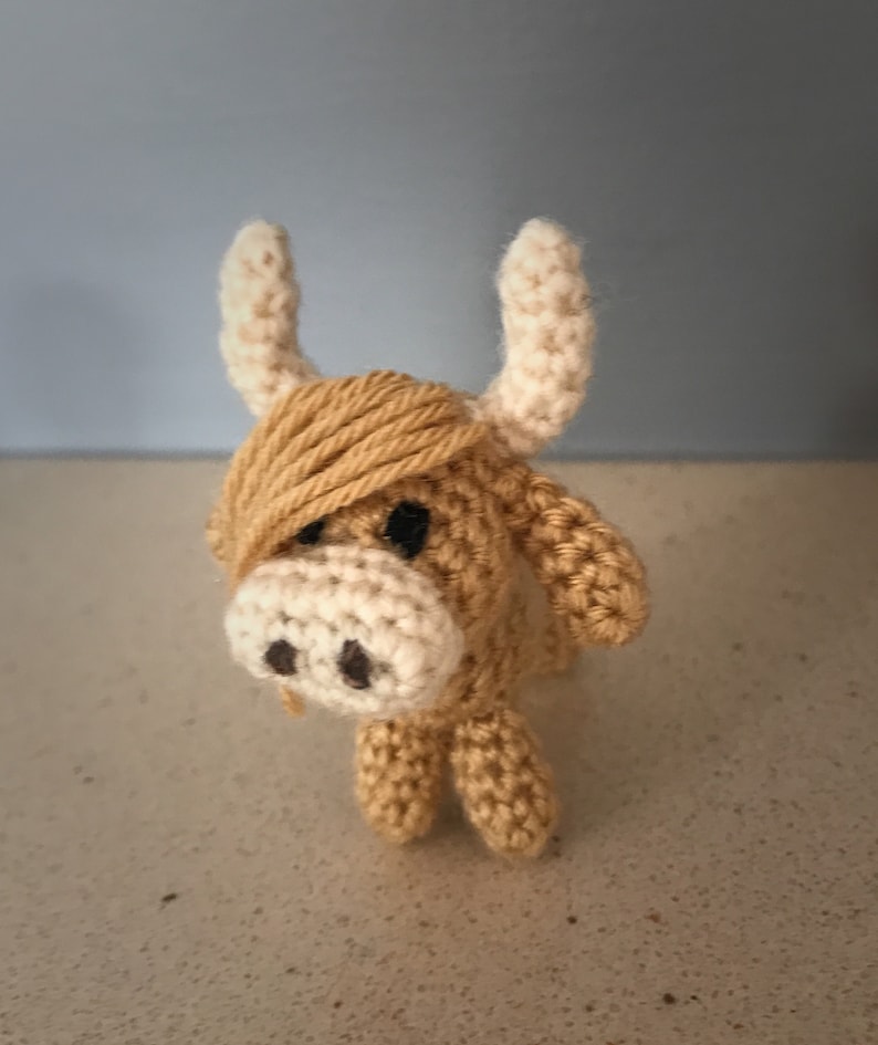 Miniature Highland Cow Hairy Coo Amigurumi pdf crochet pattern image 8