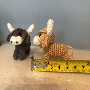 Miniature Highland Cow Hairy Coo Amigurumi pdf crochet pattern image 10