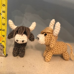 Miniature Highland Cow Hairy Coo Amigurumi pdf crochet pattern image 5