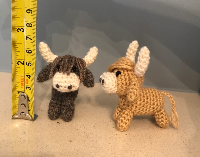 Miniature Highland Cow Hairy Coo Amigurumi pdf crochet pattern image 5