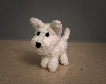 Miniature West Highland White Terrier (Westie) crochet pattern (pdf download)