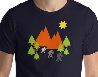 Parks Board Game - Hikers Shirt | Short-Sleeve Unisex T-Shirt