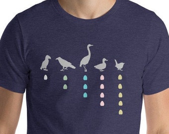 Bordspel spanwijdte | Uniseks T-shirt met korte mouwen Bird | Gaming-shirt voor op tafel