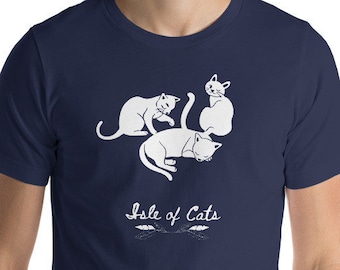 Isle of Cats | Board Game Shirt | Short-Sleeve Unisex T-Shirt