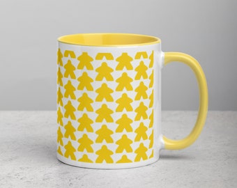Always the Yellow Meeple Mug - with Yellow Color Inside