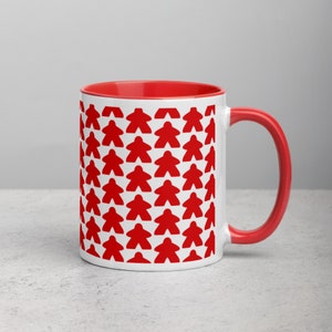 Always the Red Meeple Mug - with Red Color Inside