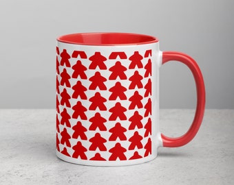 Always the Red Meeple Mug - with Red Color Inside