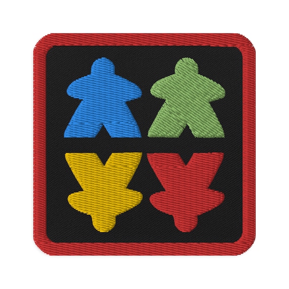 Meeples Embroidered Patch Board Game Patch Board Game Gift 