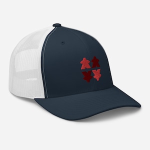 Sombrero rojo de camionero Meeple