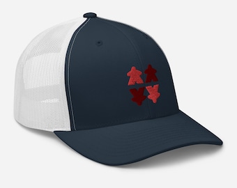 Red Meeple Trucker Hat