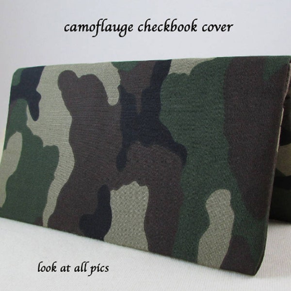 Camouflage Checkbook Covers Etsy