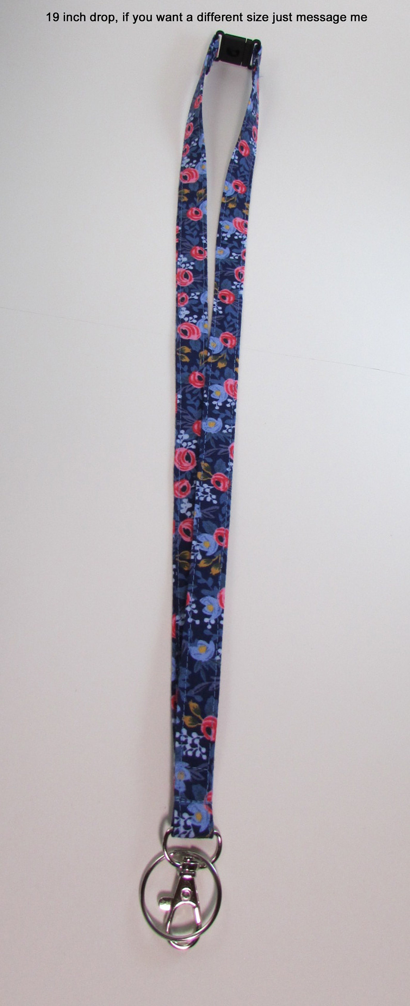 Rifle Paper Co Navy Lanyard or Badge Reel Neck Lanyard Etsy