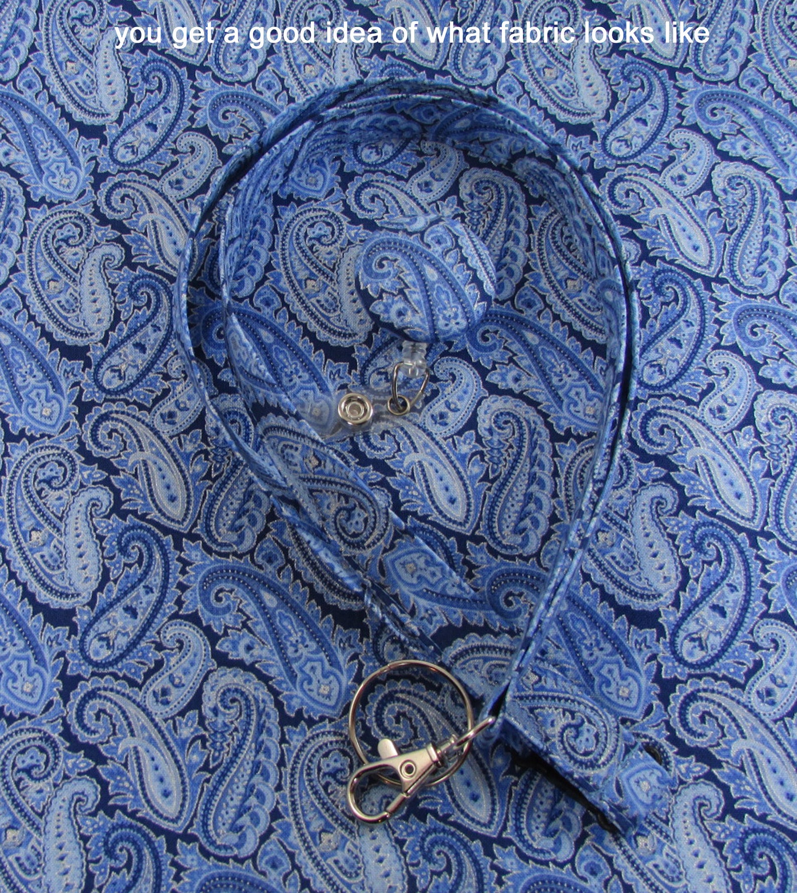Breakaway Lanyard Blue Paisley Neck Lanyard Retractable - Etsy