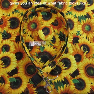Breakaway Lanyard Sunflowers - Neck Lanyard - Hospital Teacher Lanyard ...