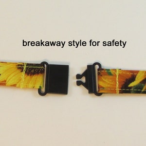 Breakaway Lanyard Sunflowers - Neck Lanyard - Hospital Teacher Lanyard ...