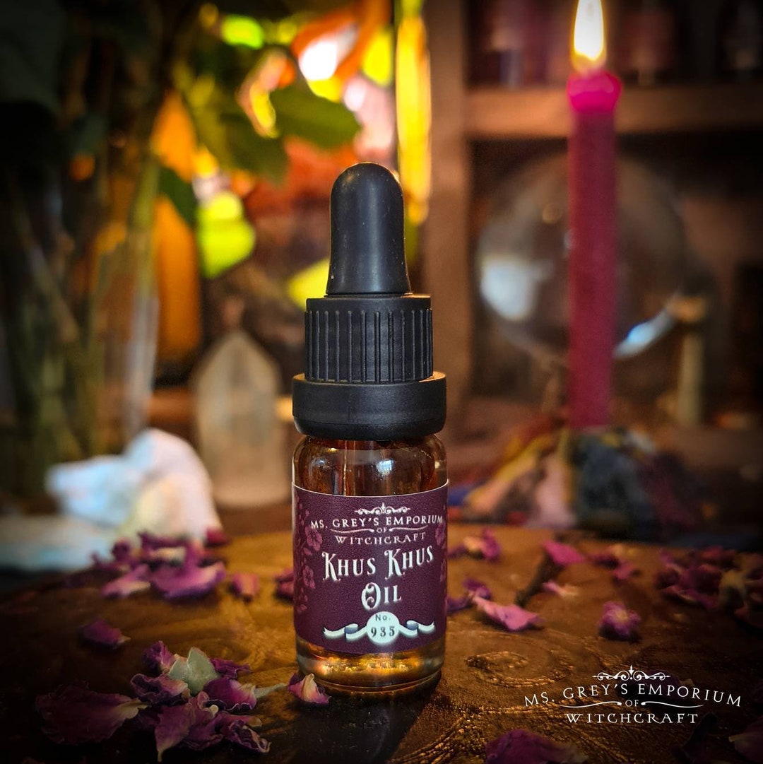 Khus Khus Anointing Oil Irresistible Oil Conjure Oil Magickal Oil Love