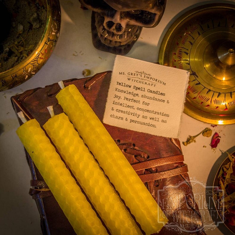 The Witches Dozen Beeswax Collection set of 13 spell candles for use in Spells & Rituals. image 10