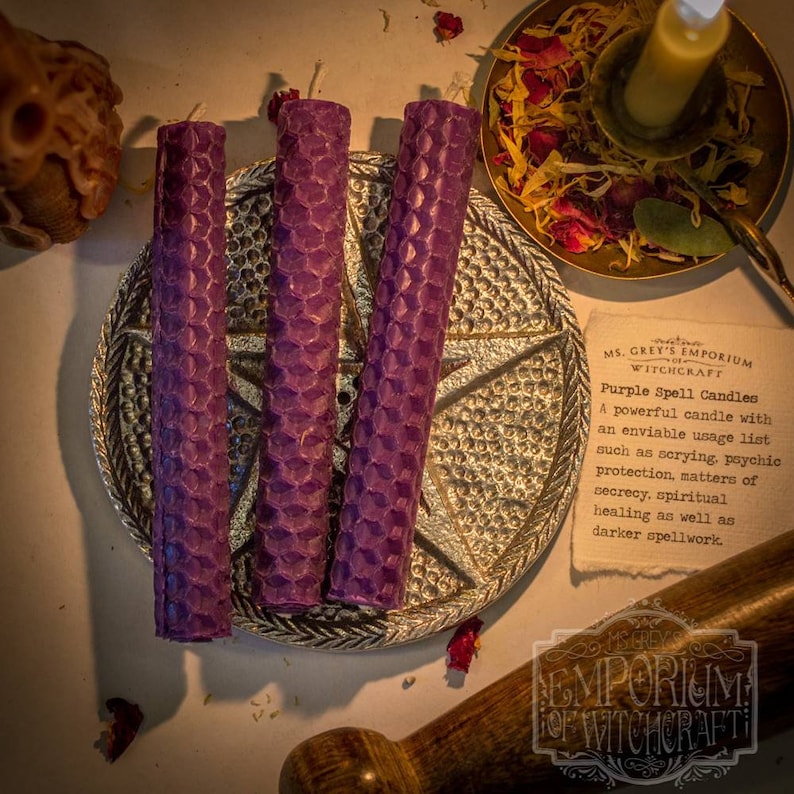 The Witches Dozen Beeswax Collection set of 13 spell candles for use in Spells & Rituals. image 6