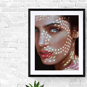 Hyperrealistic Woman Portrait: Elegant Modern Art (Digital Download)
