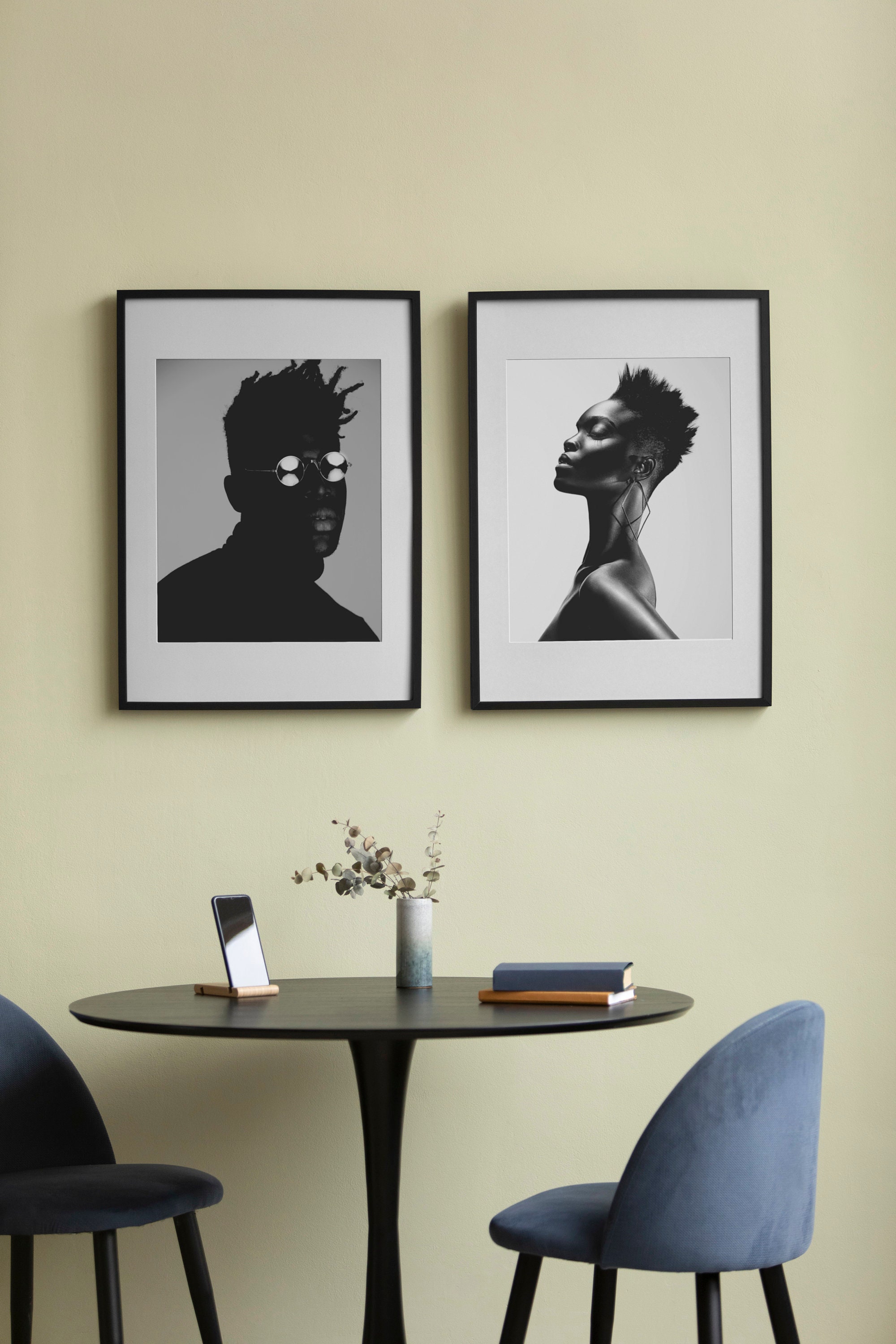 Digital Download, Black and White Poster Print, Beautiful African