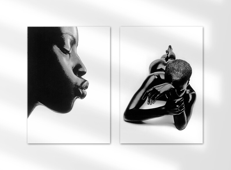 Set of Two Prints, Digital Art Based on Thierry Le Goués Photoes