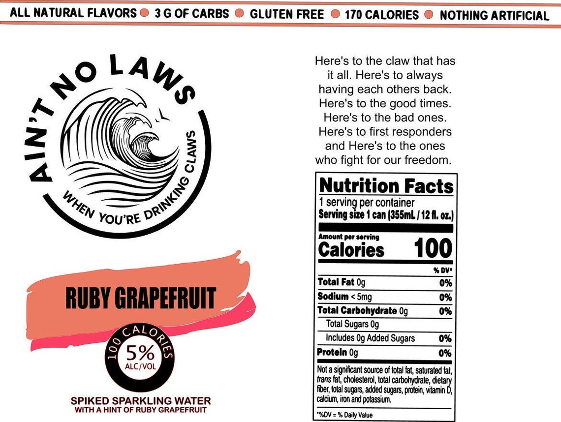 5 White Claw Flavor SVG Etsy