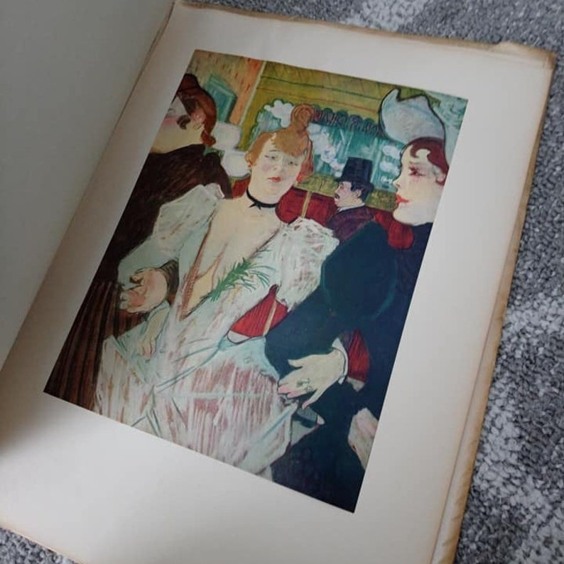Vintage Toulouse-Lautrec Fifteen Colorful Frameable Litho Prints Abrams Art Book Lithographs 15