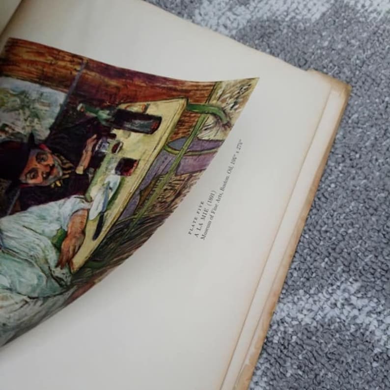 Vintage Toulouse-Lautrec Fifteen Colorful Frameable Litho Prints Abrams Art Book Lithographs 15