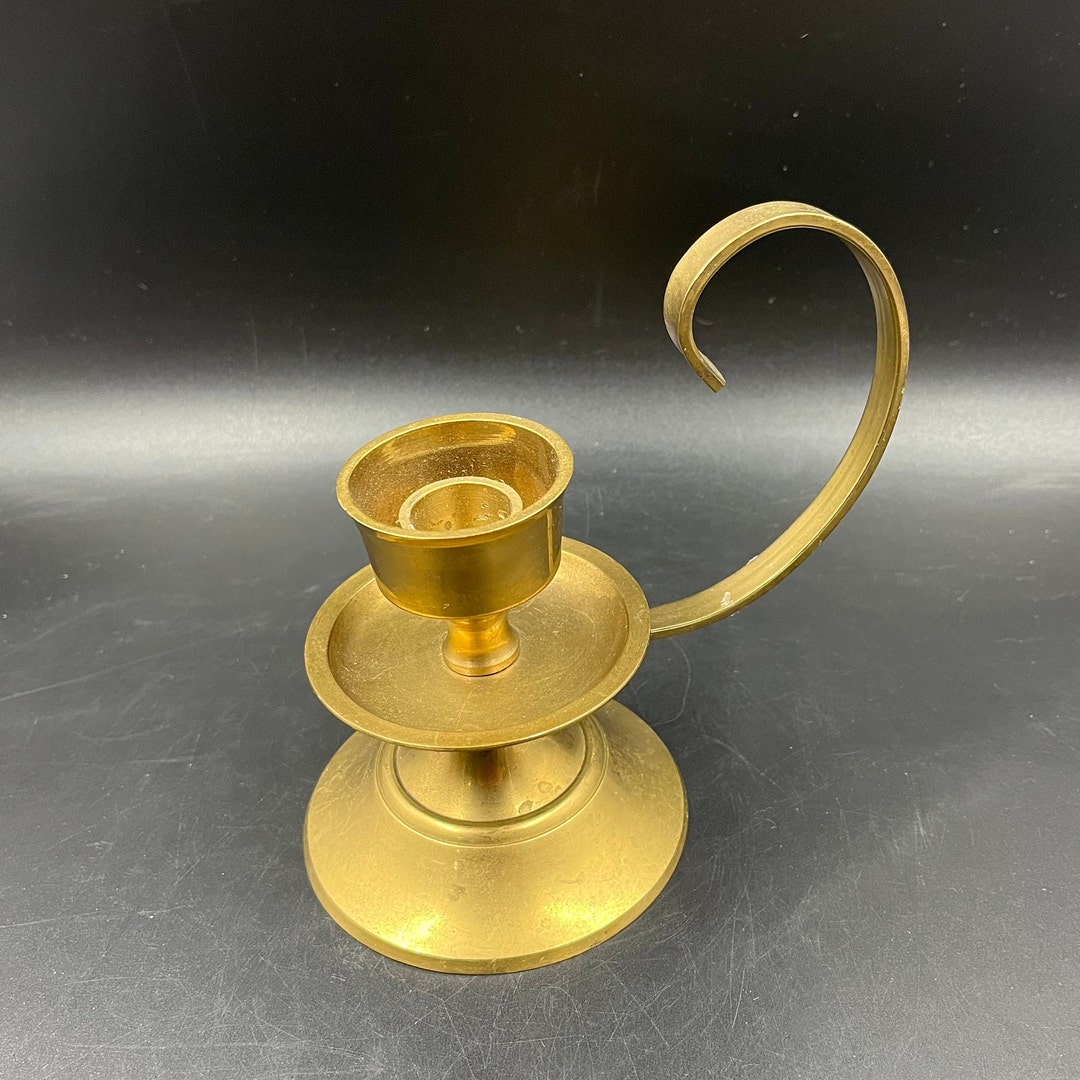 Large Vintage Brass Chamber Candle Holder Boho Bohemian Dark Academia Victorian Goth Etsy