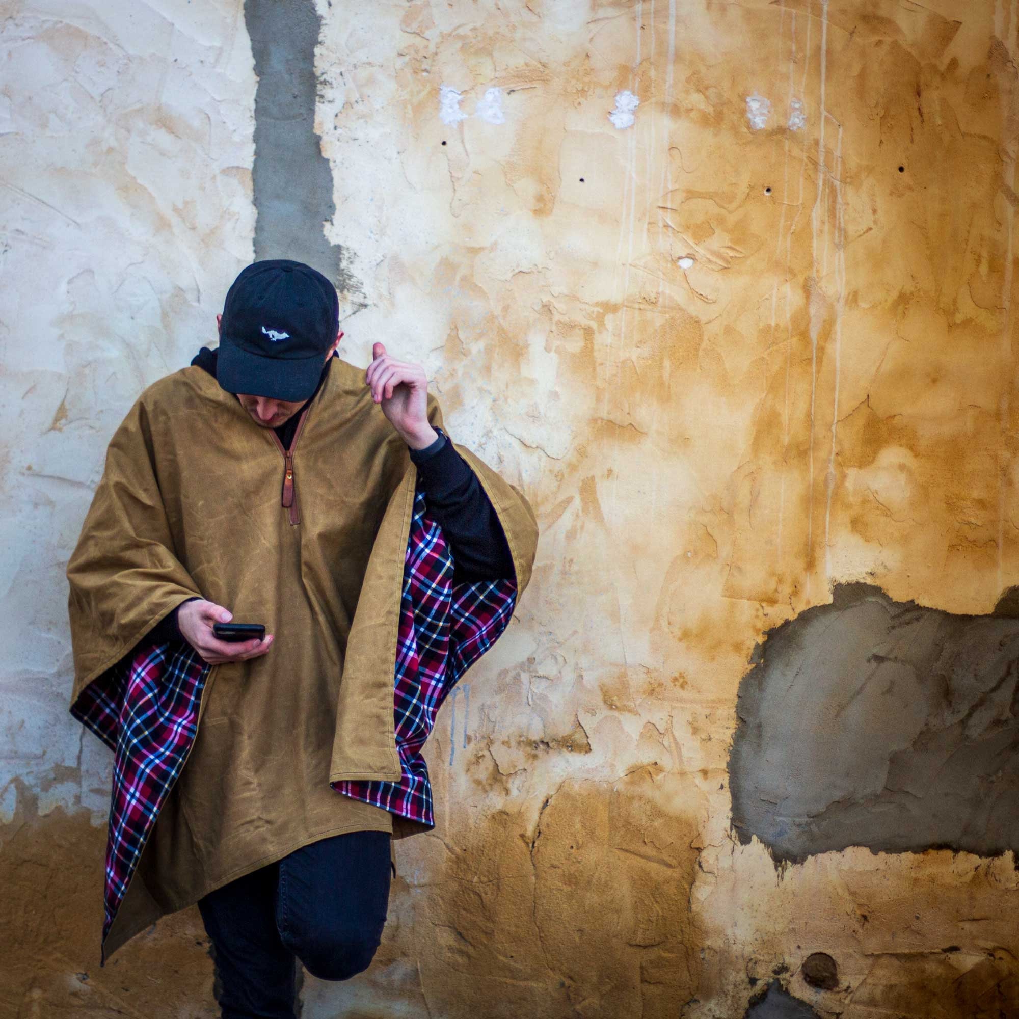 Waxed Canvas Poncho