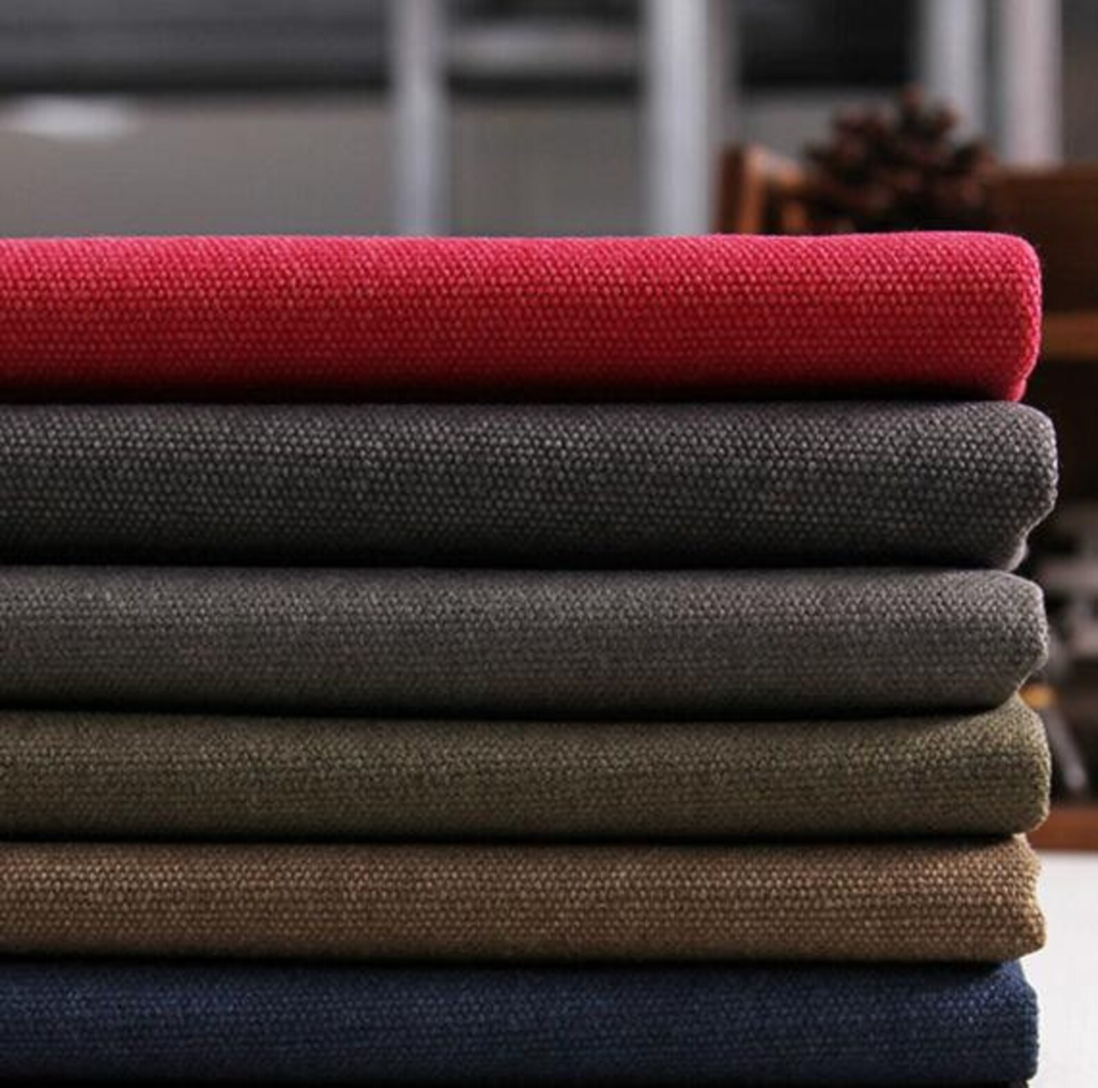 Waxed Canvas Fabric Waxed Cotton Waterproof Fabric Canvas Etsy
