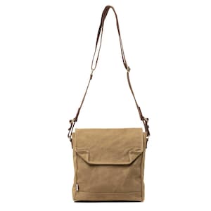 Cartable Indiana Jones, sac bandoulière en toile, sac pour homme, sac à bandoulière en toile cirée, véritable sac pour masque à gaz Seconde Guerre mondiale, sacoche pour moto, cadeau fête des pères