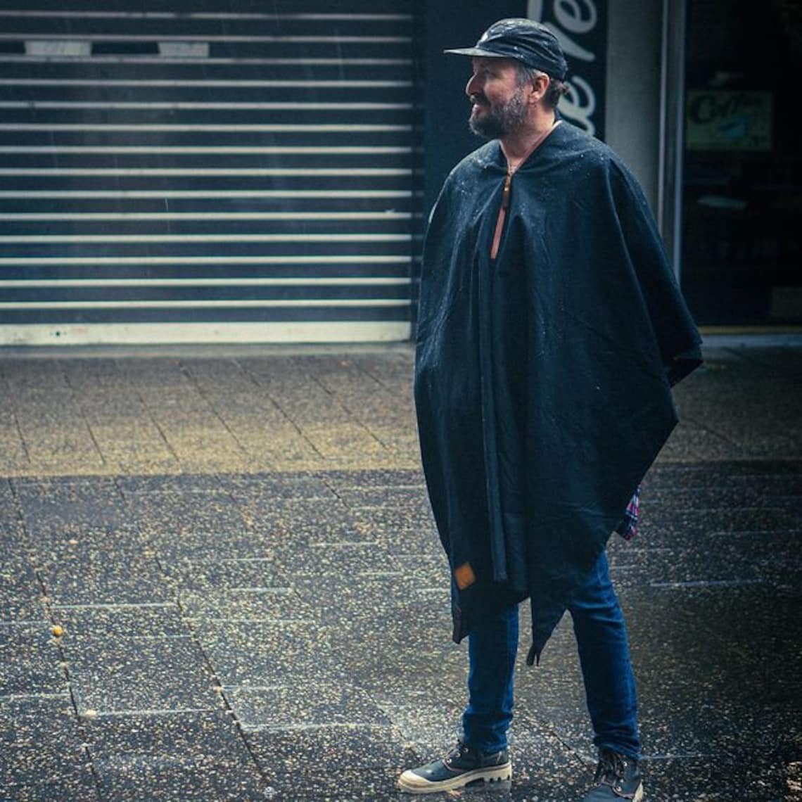 Poncho Man Waterproof Poncho Canvas Poncho Wax Canvas | Etsy