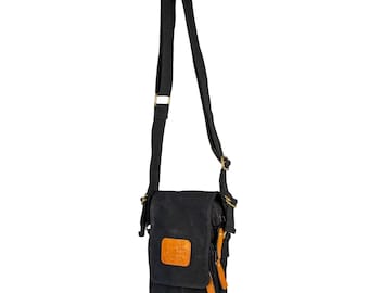 Bolso bandolera, bolso bandolera de lona, bolso bandolera para hombre, bolso bandolera de cuero para hombre, bolso bandolera de lona encerada, bolsos bandolera para hombre, regalo para hombre