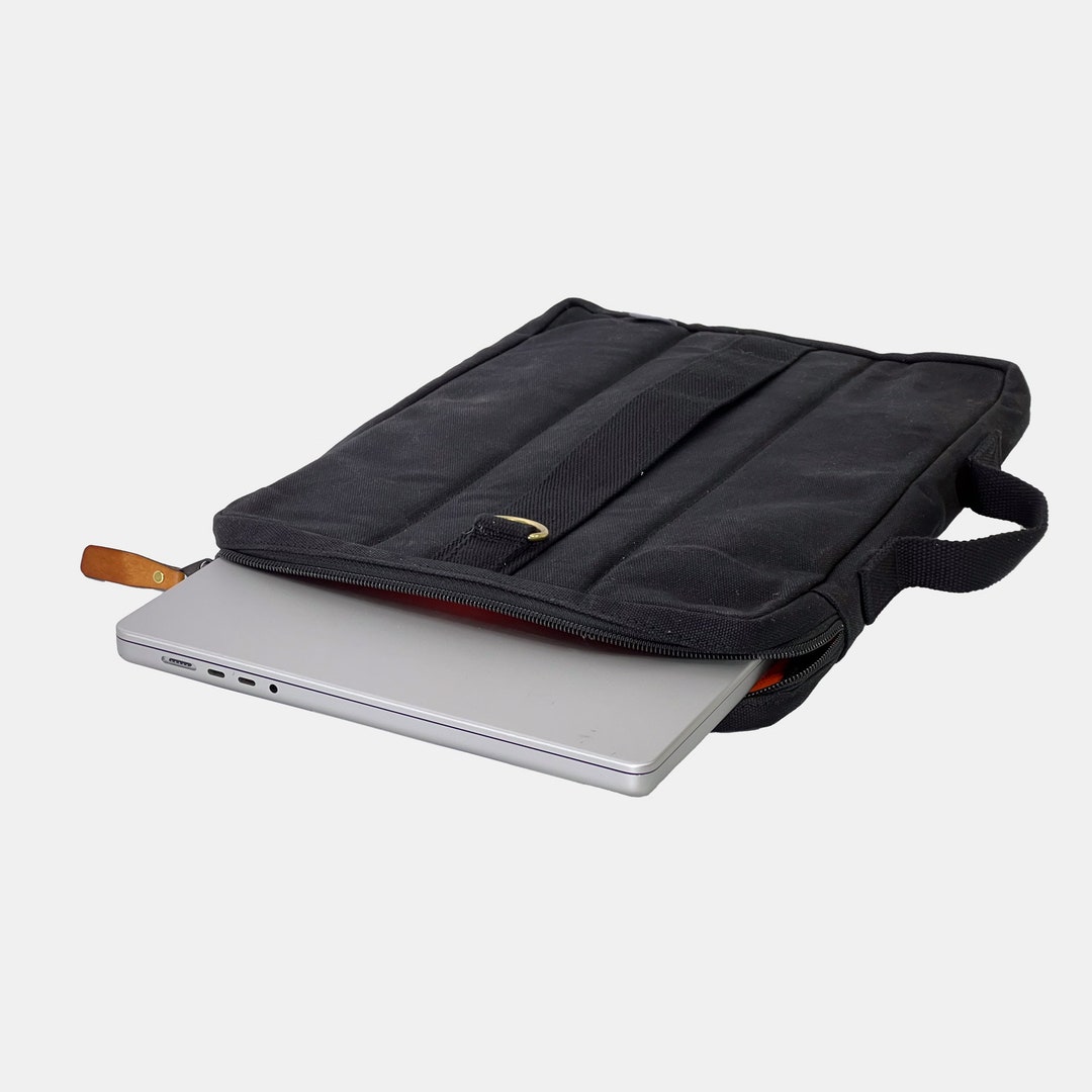 Waxed Canvas Laptop Bag, Waterproof Sleeve, iPad Sleeve, MacBook Sleeve