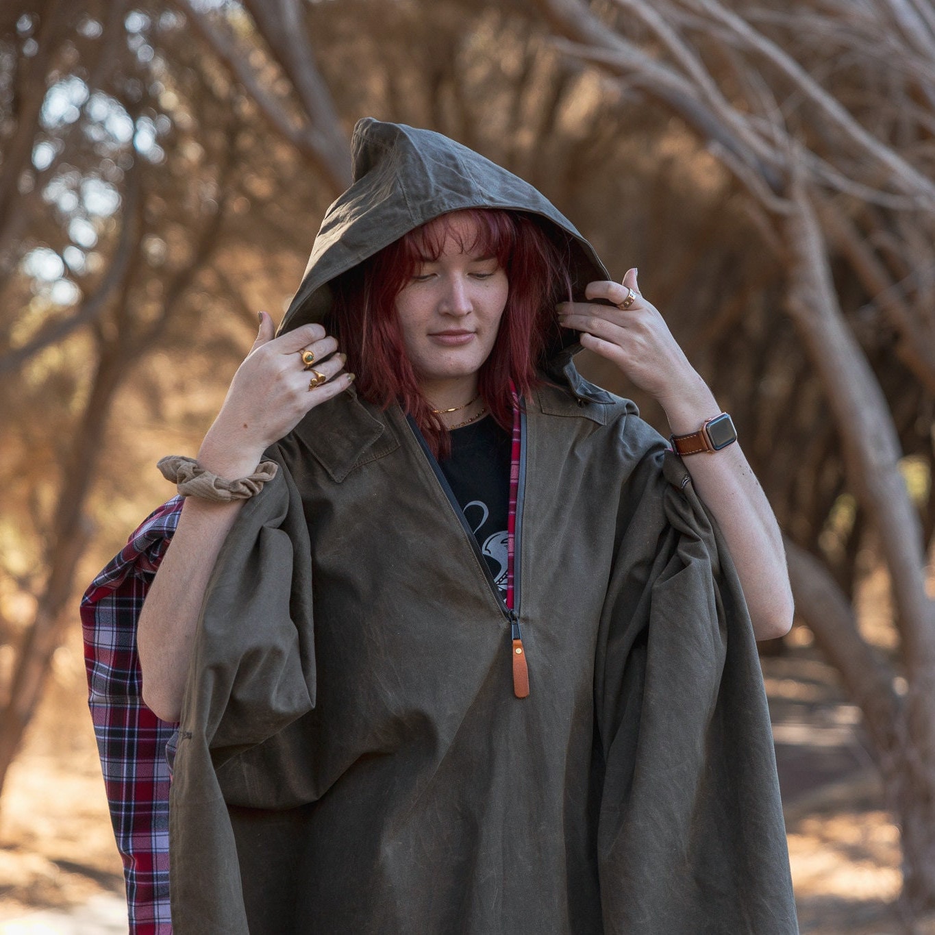 ジャケット・アウター vintage hand paint leather poncho Vintage Dark Brown Suede Leather Poncho hippie | eBay